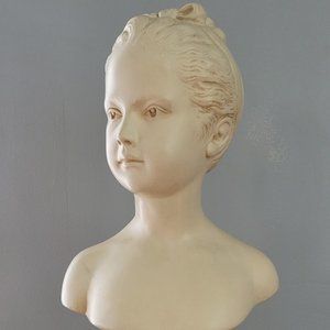 Grand Bust of Louise Brongniart by Houdon ABCO Rare and in Great Condition